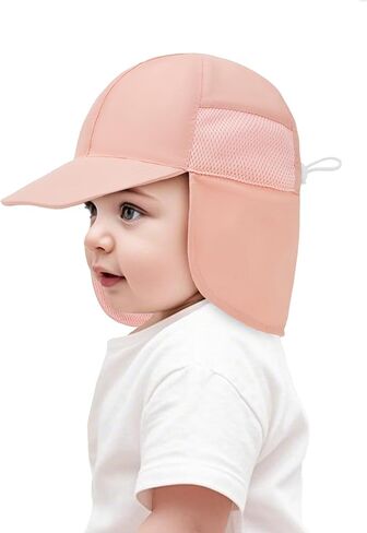 Century Star UPF 50+ Baby Sun Hat with Neck Flap Infant Toddler Girl Beach Hats Wide Brim Baby Boy Sun Hat Kids Swim Cap in Saudi Arabia