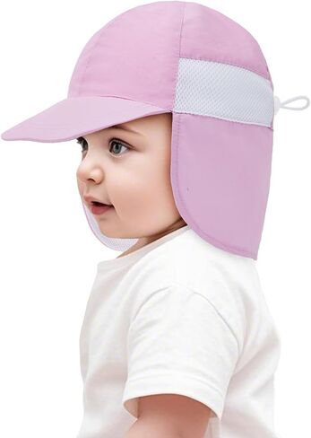 Century Star UPF 50+ Baby Sun Hat with Neck Flap Infant Toddler Girl Beach Hats Wide Brim Baby Boy Sun Hat Kids Swim Cap in Saudi Arabia