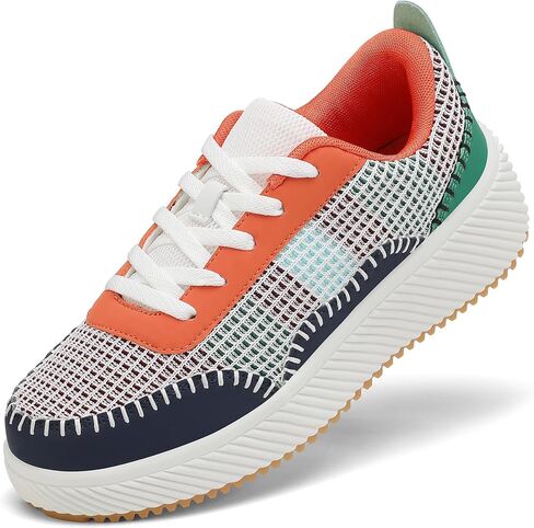VZQ Platform Sneakers for Women,Comfortable Low Top Braided Womens Chunky Sneakers Casual Classic Tennis Shoes for Walking in Saudi Arabia