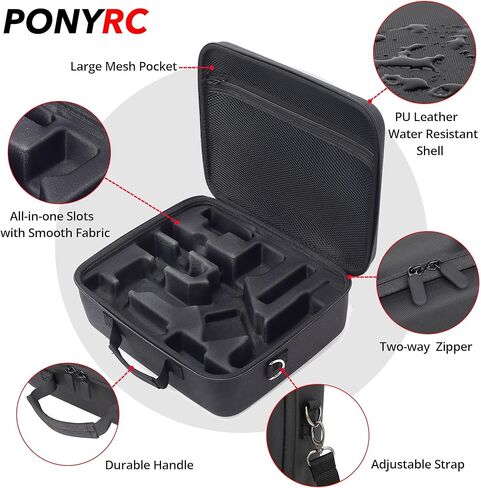 RS 4 Mini Carrying Case, Waterproof Portable PU leather Storage Shoulder Bag Travel Case for DJI RS 4 Mini Creator Combo Gimbal Lightweight Stabilizer & Accessories in Kuwait