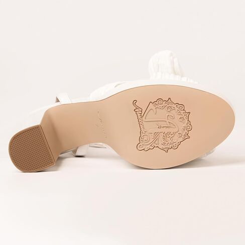 MUCCCUTE Bow Heels for Women Chunky Platform Heels with Ankle Strap Open Toe Heeled Sandals Bridal Wedding Dressy Shoes in Kuwait