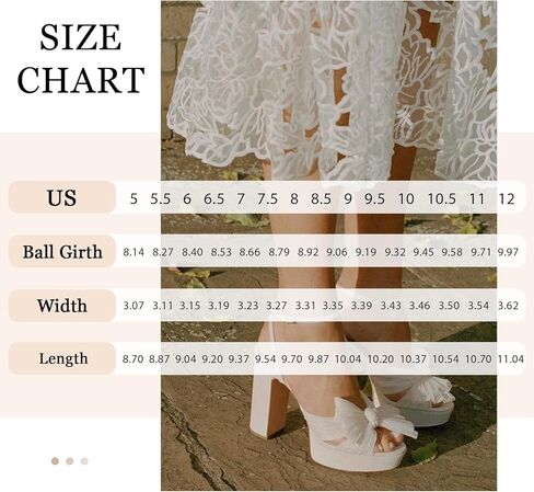 MUCCCUTE Bow Heels for Women Chunky Platform Heels with Ankle Strap Open Toe Heeled Sandals Bridal Wedding Dressy Shoes in Kuwait