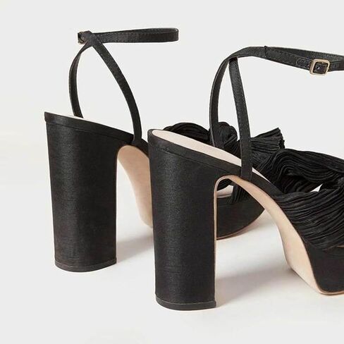 Mucccute Bow Enels for Women Chunky Platform Cheels with kal strap open tee heel heeled sandals bridal wedding shies shoes shoes in Kuwait