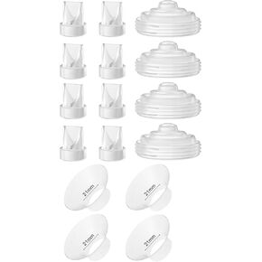 Replacement Parts for Momcozy M5 Duckbill Valves Silicone Diaphragm 21mm Flange Insert, Not Original Mom Cozy Breast Pump Parts