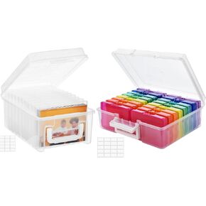 ALINK 5 X Photo Storage Box and 4 X 6 Photo Case