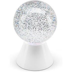 Spinning Glitter Ball Light - RGB LED Colour Changing Swirling Glitter Lamp