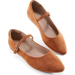 Aomigoct Ballet Flats Shoes for Women: Black 8 Dressy Comfortable Wedding Flat - Ladies Dress Casual Walking Shoe