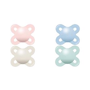 MAM Original Start Matte Newborn Baby Pacifier Pack of 2, Boy Pack of 2, Sterilizer Case, Best for Breastfed Babies Unisex and Boy 0-3 Months