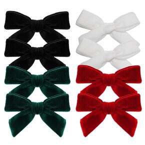 Baotongle 8PCS Velvet Hair Associory Velvet Hair Dows Barrettes and Clips Bows for Toddlers Dows for Little Kids Gift (8 ، Pink ، Fight Pink ، Peach Pink ، Beige)