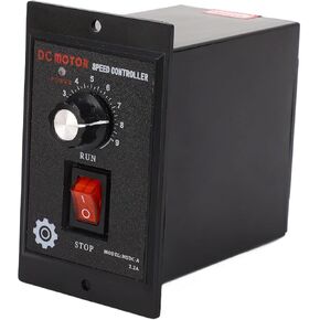DC Motor Speed Controller, AC 110V Input DC 90V Output Motor Speed Controller Switch Forward Reverse Electric Speed Regulator for Permanent Magnet DC Motor (500W)