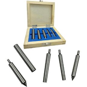 MachEl 5-Piece Edge Finders Set - Hardened Tool Steel, Imperial Standard
