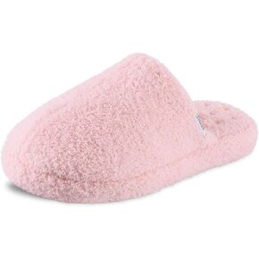 isotoner Women's Cozy Plush Terry Knit Joey Scuff Slippers-Memory Foam