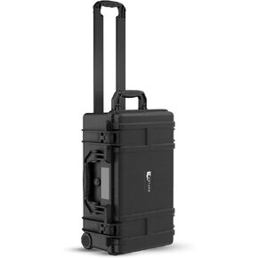 Reflex Camera Large Protective Hard Camera Case suitable for Drones, Lens, DSLR & Guns. Smooth Rolling Wheels Customisable Fit Foam, Waterproof IP67, Shockproof 21.5" x 13.6" x 9.3" inches