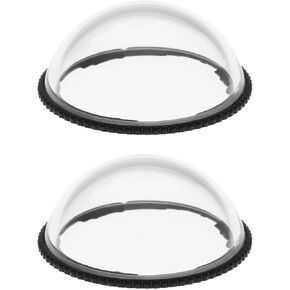 The Lord of the Tools 2pcs Standard Lens Cap Plastic Lens Guards Removable Lens Protector Compatible with Insta360 X4 Action Camera Accessories