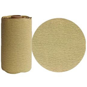 100 PCS 6 Inch PSA Sanding Discs 320 Grit Adhesive Backed Sandpaper Roll Sticky-Back Sandpaper for DA Sander Self Stick Aluminum Oxide Round Automotive Sandpaper with Sticky Back
