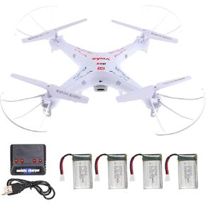 Cheerwing Syma X5C-1 Drone with Camera plus 4-in-1 650mAh Battery Pack and Charger