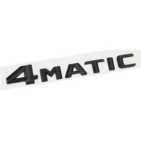 1pc for Car Side Fender Rear Trunk Emblem Badge Chrome Decal Sticker 3D Car 4MATIC Logo ABS Letter Emblem Decal (Silver - Style 2)…