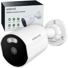 WiFi Cameras for Home Security - Outdoor Camera w/ 2K (4MP) Video - 33ft Night Vision, IP65 Weatherproof - Motion Detector, 2-Way Audio Home Security Camera - Easy to Set Surveillance Camera