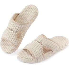 RockDove Women's Bounce-Back Ribbed Corduroy Slide Indoor House Slipper