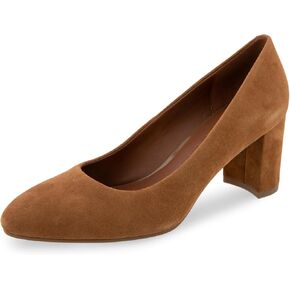 Aerosoles Women's EBEL Pump, Champagne Leather, 12 Wide