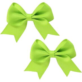 Baby Toddler Hair Bow Hair Clip Alligator Grosgrain Ribbon Red Bow Hair Clip for Little Girls Infant Kids 2 Pack ZFJ53 (Light Blue) in Kuwait