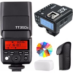 Godox TT350S w/X2T-S Trigger for Sony 2.4G HSS 1/8000s TTL GN36 Wireless Speedlite Flash for Sony Mirrorless DSLR A7 A7R A7S A7-II A7-III A7R-II A7R-III A7S-II A6300 A6000