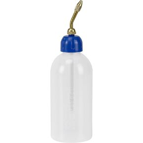 06865 Oil Gun with Brass Spray Tube | Oil, Acid and Fuel Resistant/Extendable Spray Tube + Scale (Material: LDPE Polyethylene/Content 250 ml/Colour: White, Transparent), Pack of 1