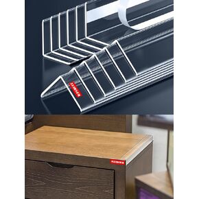 12PCS Clear Self-Adhesive Night Stand Corner Protectors，Corner Guards & Edge Protector for Wall Door Frame Cabinet Baseboard & Door, Table, Stair (16" X 1.0")