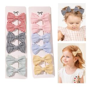 hjiaruiky 12 pcs أقواس الشعر للفتيات طفل مقاطع شعر لطيفة مشابك شعر الطفل أقواس الشعر إكسسوارات الشعر للأطفال الصغار طفلة صغيرة