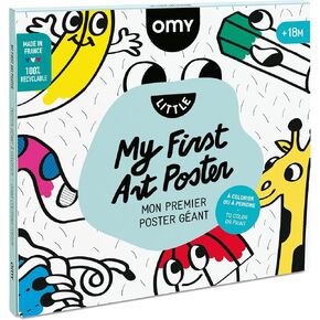 Omy Giant Coloring Poster, Pop Art, 40 x 28 inches, Creative Fun and Play for Kids, Adults, and The Whole Family