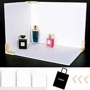 3PCS Photo Backdrop Boards for Product and Food Photography with Carry Bag 16.5x12.6inch Waterproof White Product Photography Background…