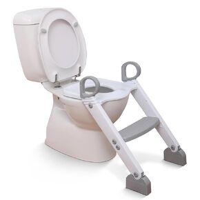 Dreambaby Toddler Toilet Seat with Steps - Adjustable Potty Seat with Steps & Splash Guard, Potty Seat with Ladder, Ergonomic Handles, Non-Slip Pads, Fits Most Toilets,Potty Training Seat Potty Ladder