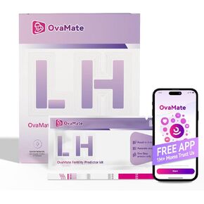 Ovulation Test Strips, Ovulation Predictor Kit,Women Fertility Tracking and Pregnancy Planning Kit with Free Ovulation Calculator iOS and Android APP-50 Tests