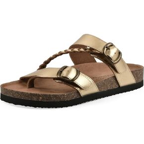 WHITE MOUNTAIN Women's Hammy Braided Signature Comfort-Molded Footbed Sandal