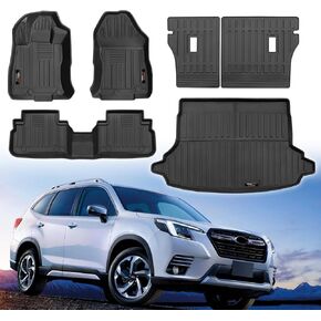 مخصص لـ 2024 2025 Subaru Crosstrek/Impreza سجادات الأرضية وبطانة البضائع ومسند الظهر مجموعة جميع أكسسوارات Crosstrek/Impreza المطاطية TPE لجميع الأحوال الجوية (لمجموعة 2024 2025 Subaru Crosstrek/Impreza الكاملة)