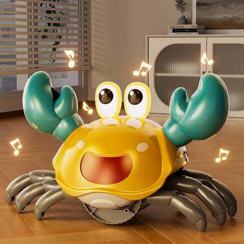 Crawling Crab Baby Toy, Infant Tummy Time Walking Dancing Moving Crab Toys for Babies, Toddler Birthday Gifts in Kuwait