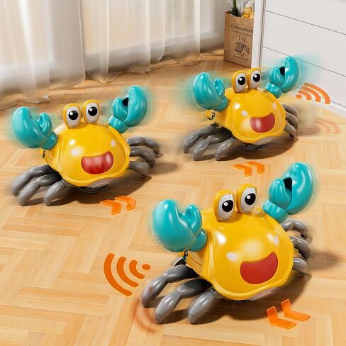 Crawling Crab Baby Toy, Infant Tummy Time Walking Dancing Moving Crab Toys for Babies, Toddler Birthday Gifts in Kuwait