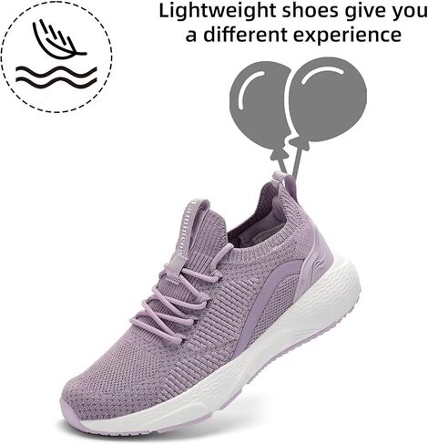 Lamincoa Women Slip on Walking Shoes Lightweight Running Shoes Casual Workout Gym Tennis Sneakers for Women in Saudi Arabia