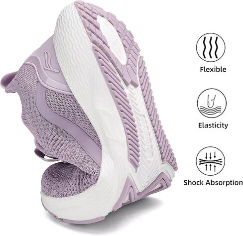 Lamincoa Women Slip on Walking Shoes Lightweight Running Shoes Casual Workout Gym Tennis Sneakers for Women in Saudi Arabia