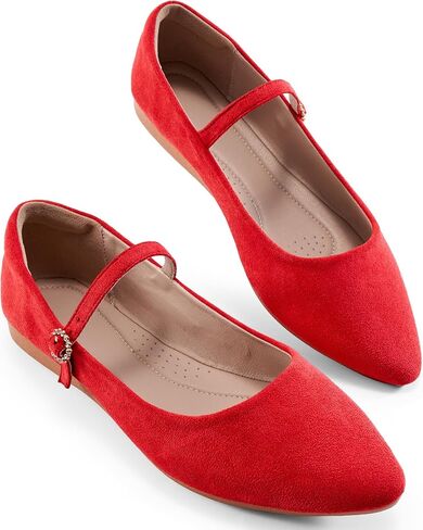 Aomigoct Ballet Flats Shoes for Women: Black 8 Dressy Comfortable Wedding Flat - Ladies Dress Casual Walking Shoe in Saudi Arabia