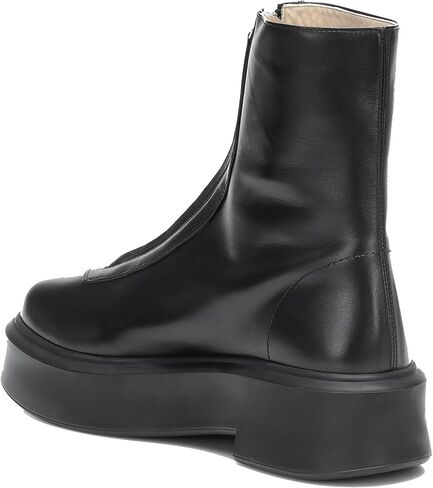 Women Suede Platform Ankle Boots Round Toe Comfortable Chelsea Boots Casual Chunky Low Heel Short Boots with Front Zipper in Saudi Arabia