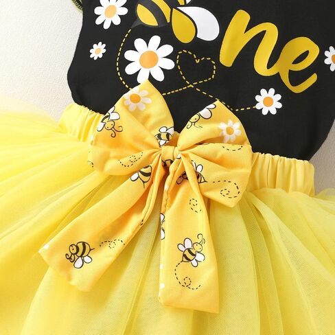 YOUNGER TREE Baby Girls 1st Birthday Outfit ONE Romper Tulle Tutu Skirt with Headband Sets Baby First Princess Dress in Saudi Arabia