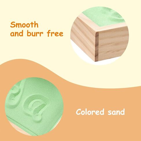 صينية رمل مونتيسوري للأطفال، صينية رمل للعب الكتابة مع غطاء للتدريب على كتابة الحروف والأرقام في الفصل الدراسي in Kuwait