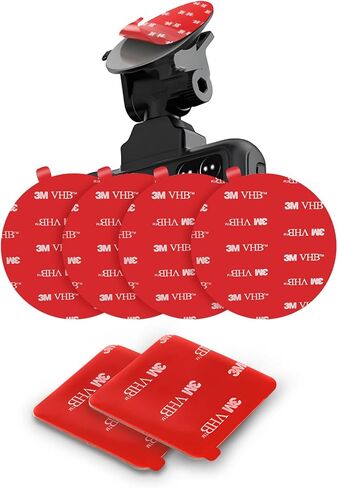 3M Double Sided Adhesive Pads,Car Mount Sticky Pad Replacement. 3M Sticky Dash Cam Mounting Tape.Heavy Duty Tape Sticker for Dashboard &Daily Use.Waterproof,Heat-resistant.Squares&Round,8 PCS in Saudi Arabia
