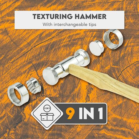 SE Texturing Hammer - Interchangeable Tips - Dual Head - 9 Different Tips - 837-9TM in Saudi Arabia