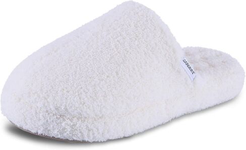 isotoner Women's Cozy Plush Terry Knit Joey Scuff Slippers-Memory Foam in Saudi Arabia