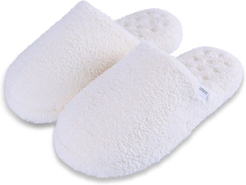 isotoner Women's Cozy Plush Terry Knit Joey Scuff Slippers-Memory Foam in Saudi Arabia