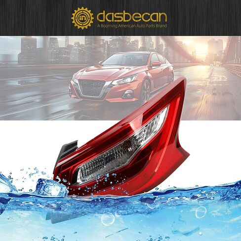 Dasbecan Tail Light Assembly Compatible with 2016 2017 2018 Nissan Altima Rear lamp Right Passenger Side 265509HS0A NI2805106 in Saudi Arabia
