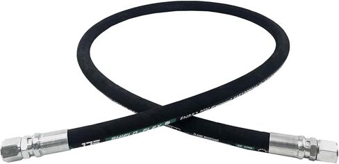 Autovo 26711-06-06-RW- Hydraulic Hose Swivel Assembly 3/8" Hydraulic Hose with Female JIC X Female JIC, 60" Long (4785 psi), Black in Kuwait