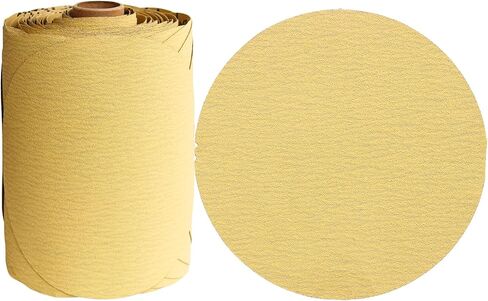 100 PCS 6 Inch PSA Sanding Discs 320 Grit Adhesive Backed Sandpaper Roll Sticky-Back Sandpaper for DA Sander Self Stick Aluminum Oxide Round Automotive Sandpaper with Sticky Back in Kuwait